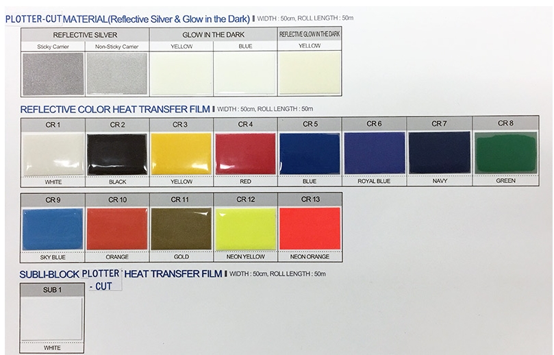 glow in the dark heat transfer vinyl film