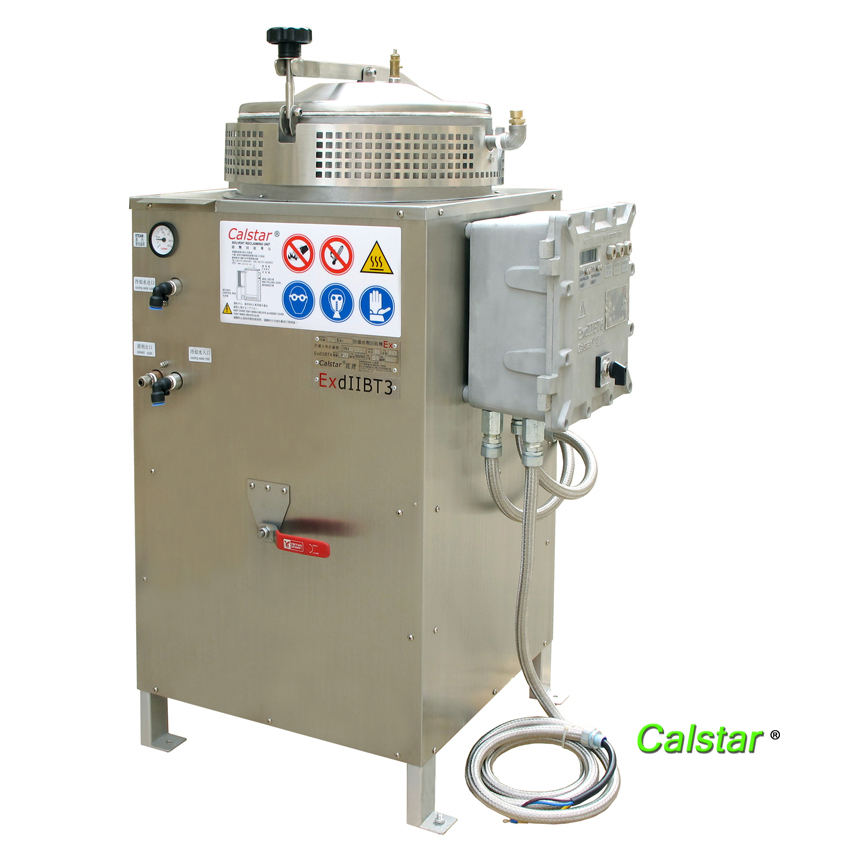 Water cooled solvent recovery machine