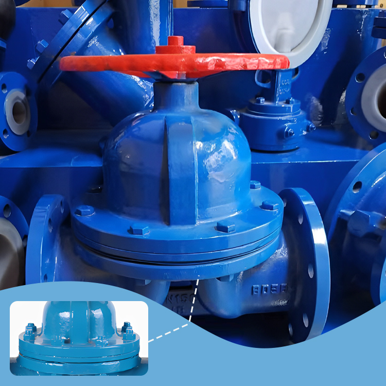 Lined PTFE Diaphragm Valve Lined PTFE Diaphragm Valve