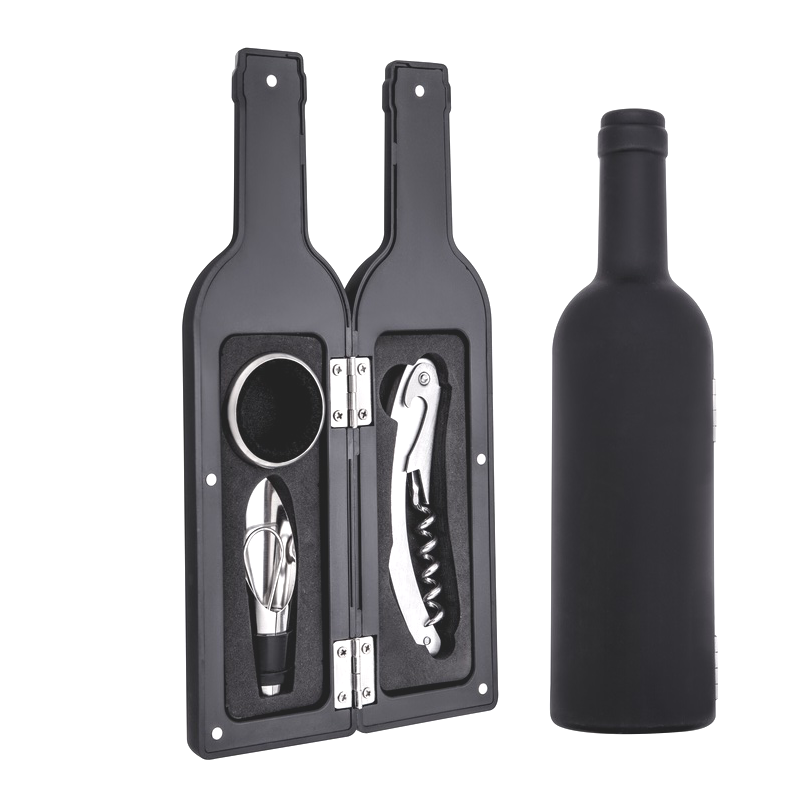 4 Pieces Wine Tools Bottle Shaped Gift Sets