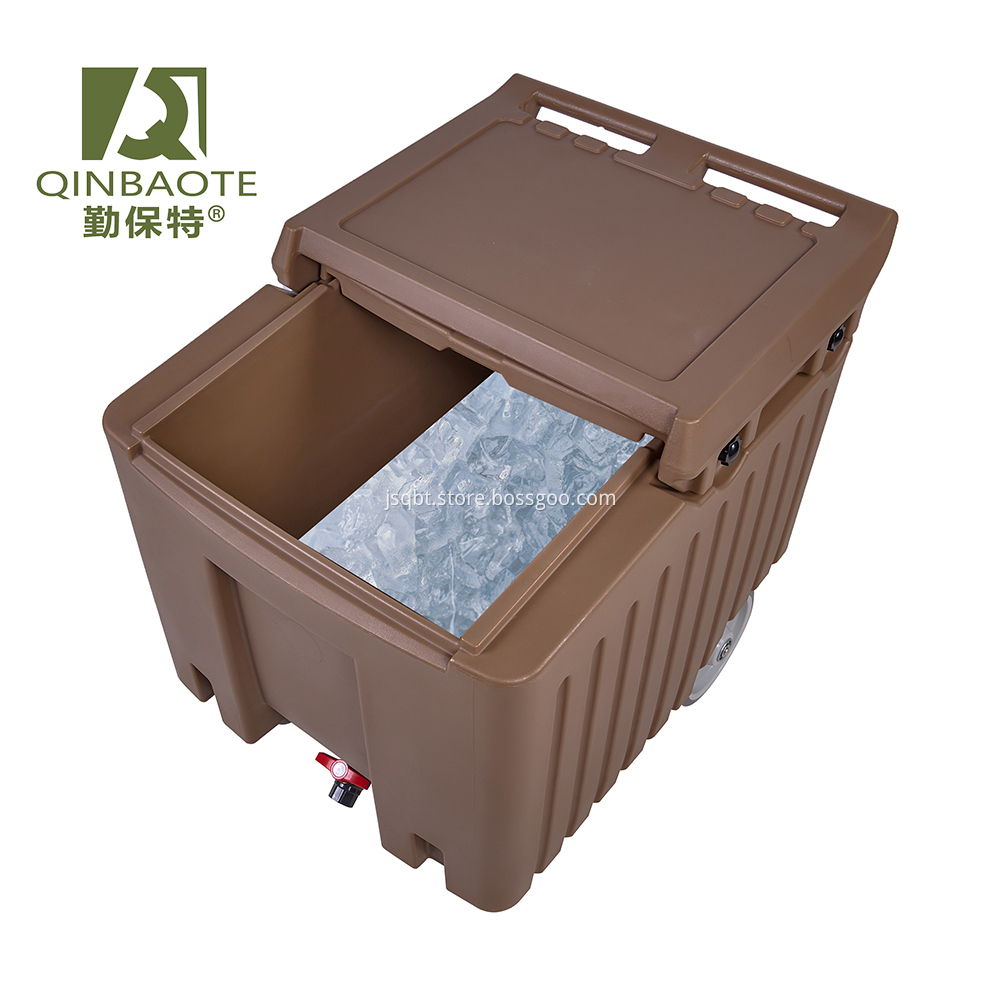 Sliding Lid Portable Ice Cart Sliding Lid Portable Ice Cart
