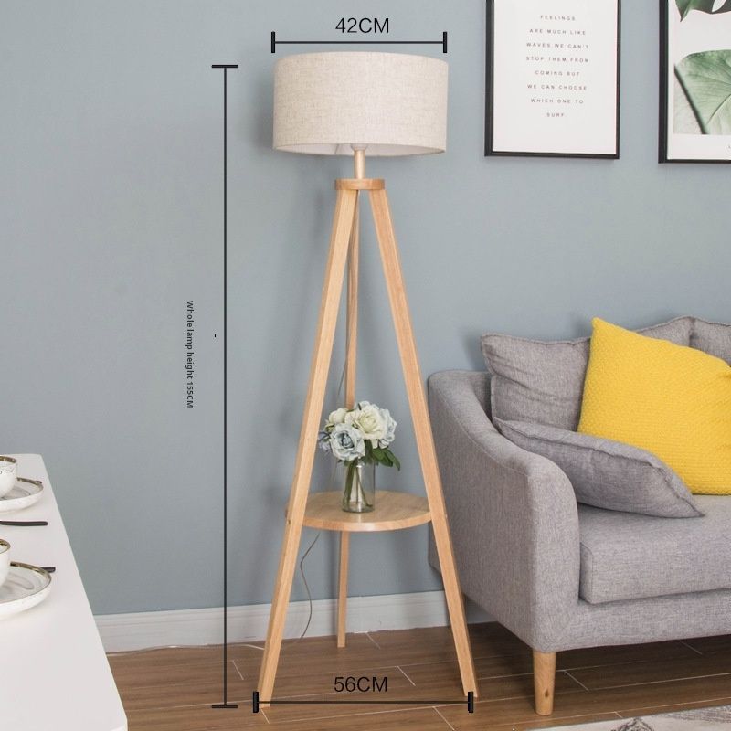 wooden-frame-standing-light-with-bookshelf wooden-frame-standing-light-with-bookshelf