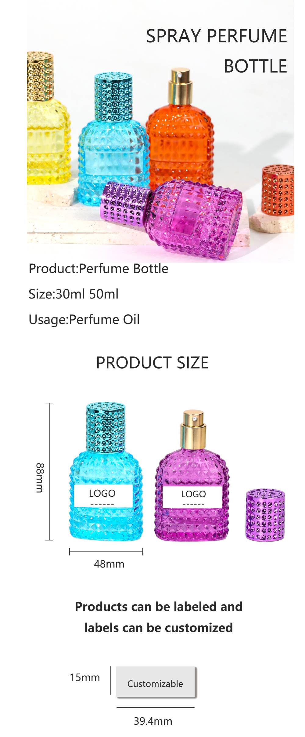 Glass Perfume Bottle Glass Perfume Bottle