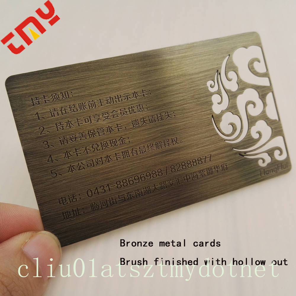 Copper Finish Business Card