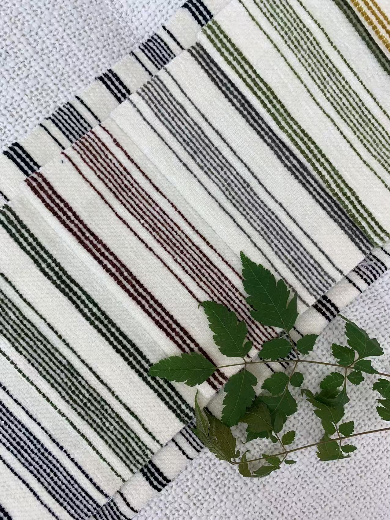 Striped Chenille Fabric for Sofa Striped Chenille Fabric for Sofa
