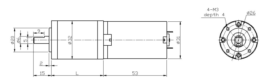 32mm dc planetary gear motor