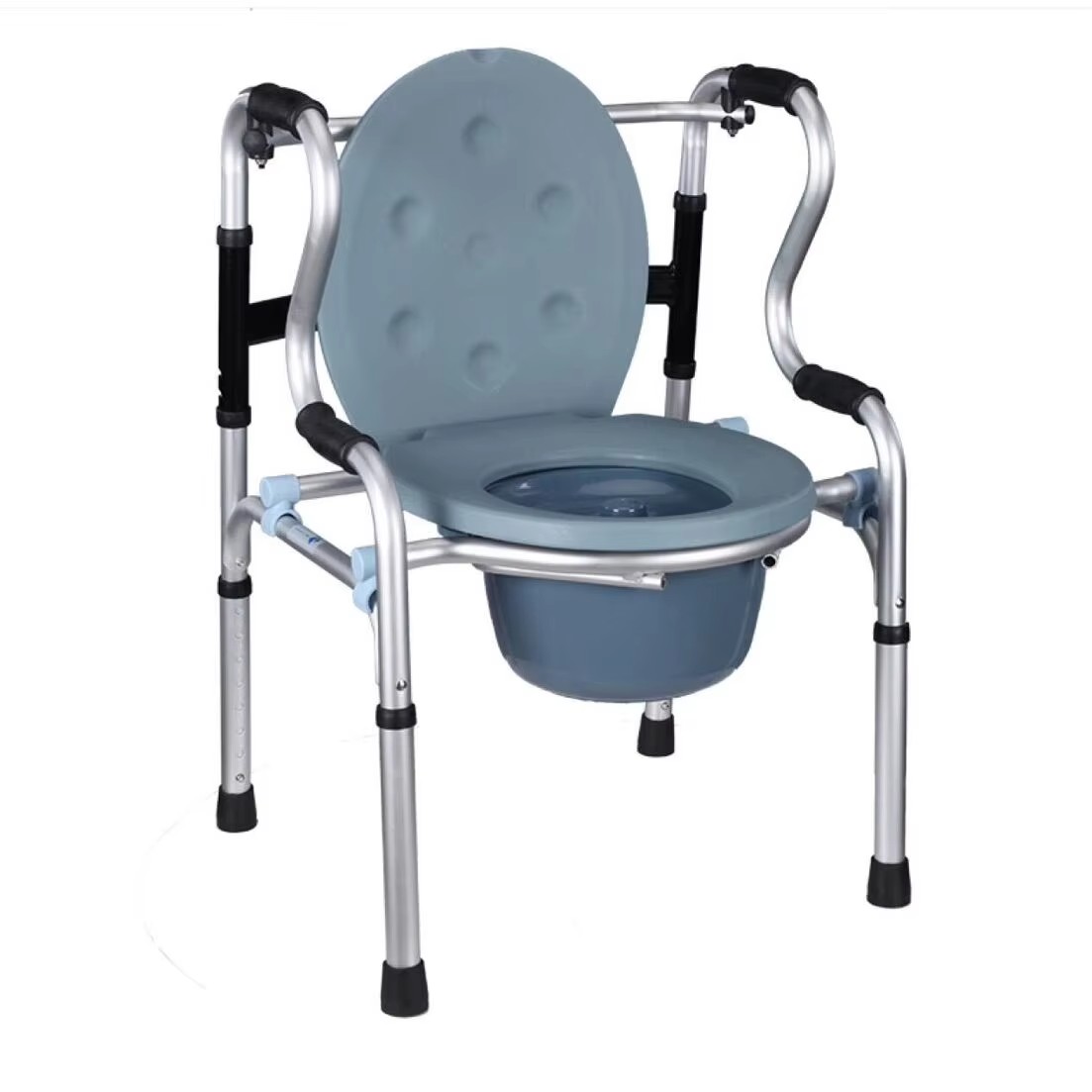 with Bed Pan Mobilizable Lightweight Folding Anti-Slip for Elderly Fracture Patients Disabled Handrail Frame 2 Wheel Walker Aid4 with Bed Pan Mobilizable Lightweight Folding Anti-Slip for Elderly Fracture Patients Disabled Handrail Frame 2 Wheel Walker Aid4