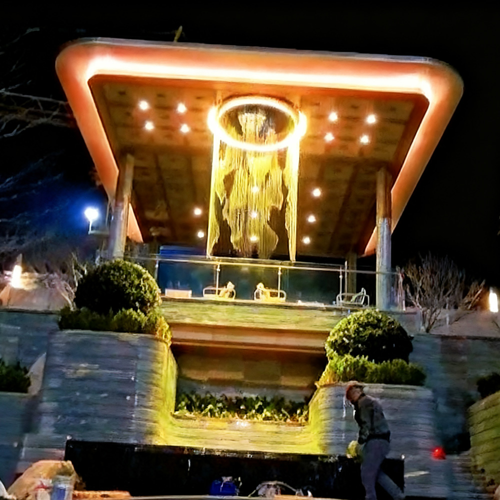 Digital water curtain Digital water curtain