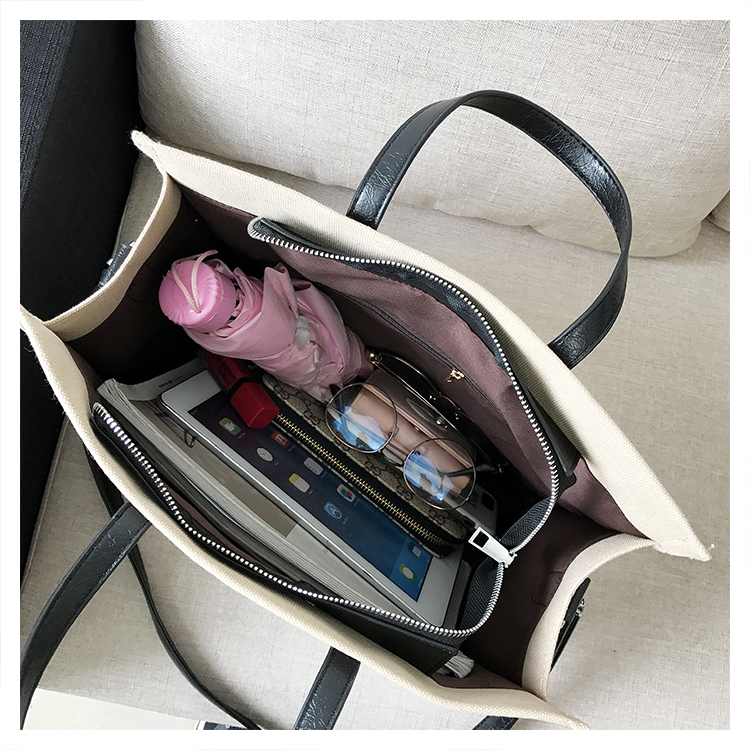 지퍼 캔버스 가방 Canvas Bag With Zipper