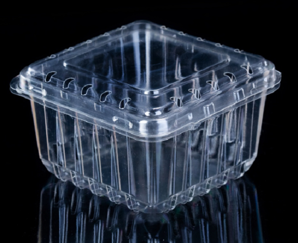 Caja de embalaje transparente de arándano medio pliegue Transparent blueberry half fold packaging box