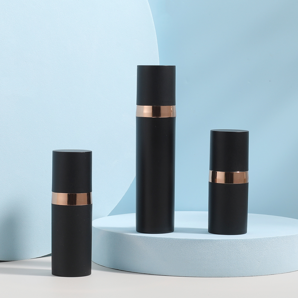 Good quality black plastic bottle cosmetic vacuum airless pump bottle6 Good quality black plastic bottle cosmetic vacuum airless pump bottle6