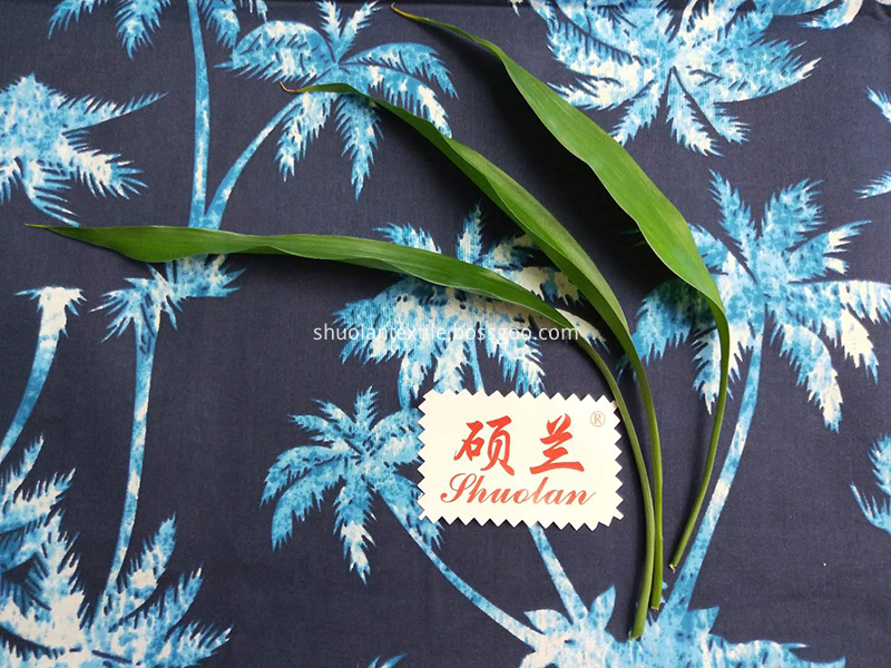 Tela de patrón de árbol de coco Coconut Tree Pattern Fabric
