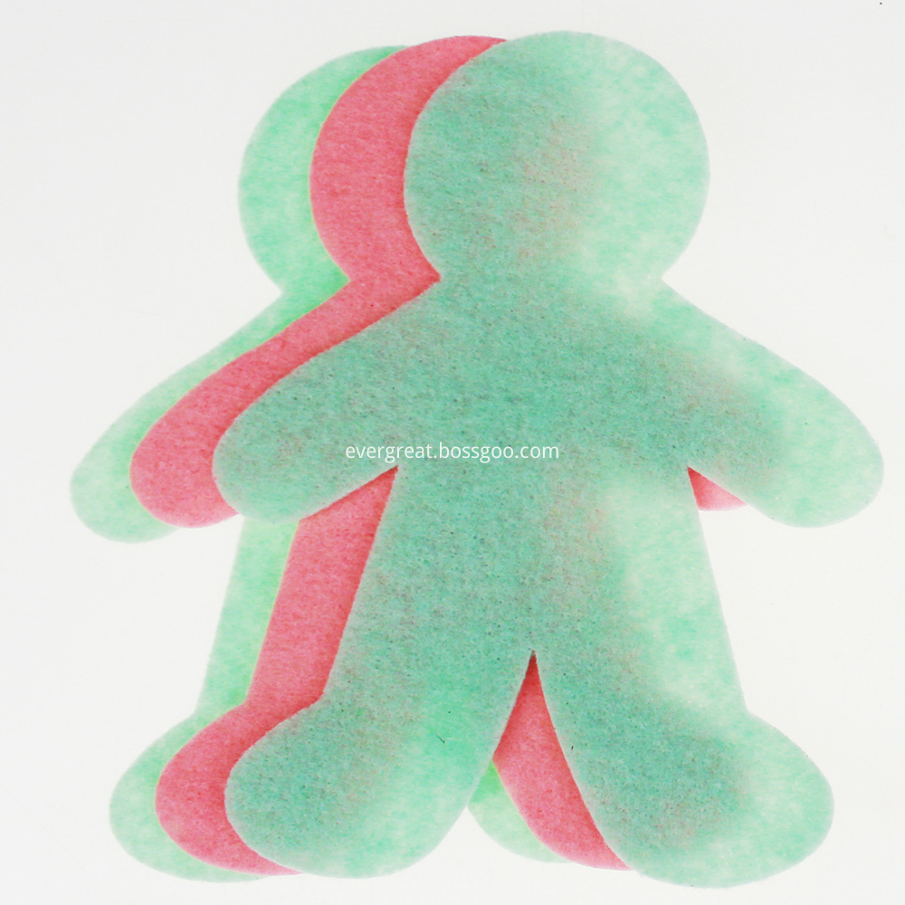 Felt man shape sticker Felt man shape sticker