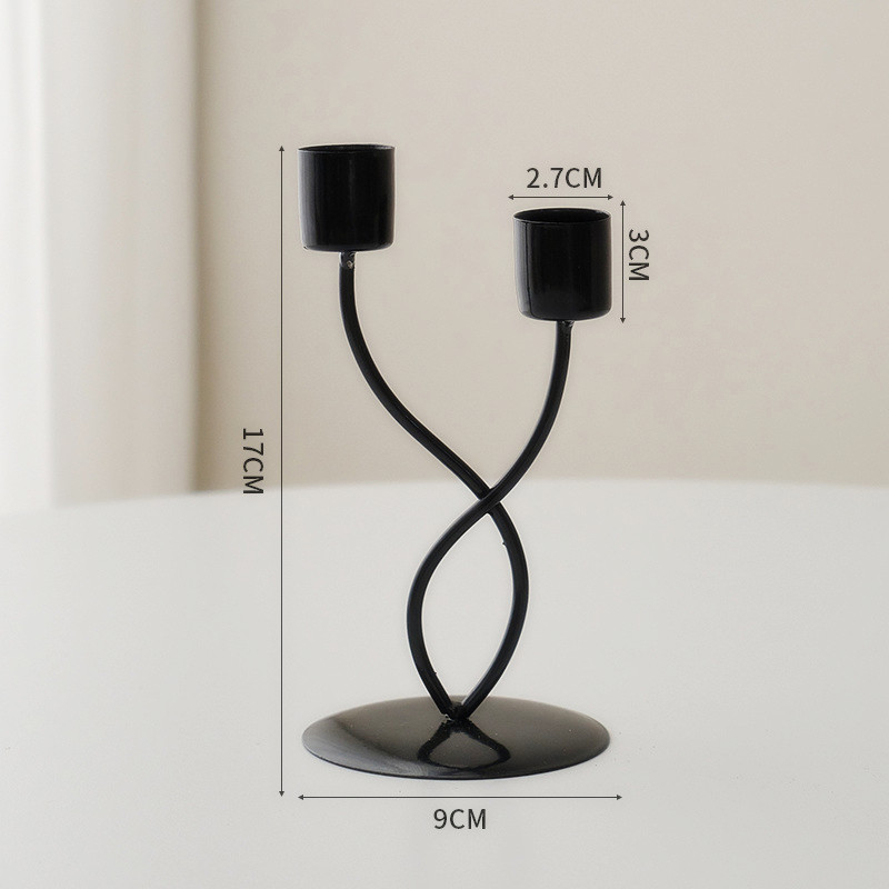 Black 2 7cm Cnadle Holder Black 2 7cm Cnadle Holder