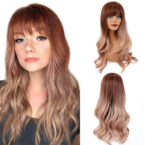 Natural Loose Wave Ombre Synthetic Hair Women Wigs Supplier, Supply Various Natural Loose Wave Ombre Synthetic Hair Women Wigs of High Quality