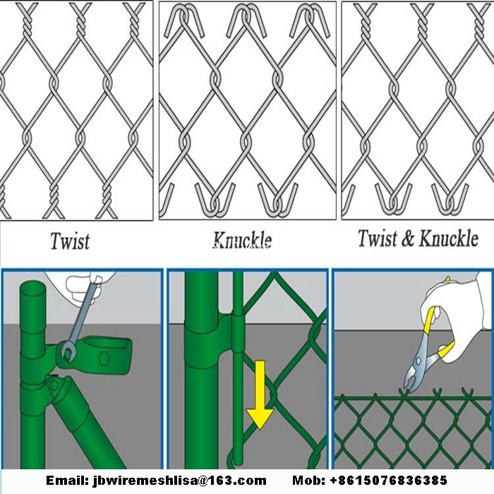 Galvanized And PVC Coated Chain Link Fence Galvanized And PVC Coated Chain Link Fence