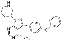 3-(4-phenoxyphenyl)-1-(3-piperidyl)pyrazolo[3,4-d]pyrimidin-4-amine CAS1022150-12-4