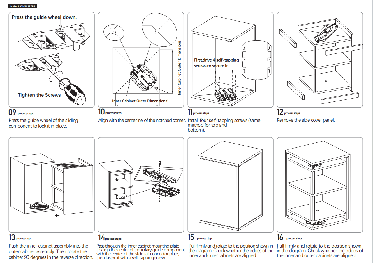 Rotating cabinet system installation (3) Rotating cabinet system installation (3)