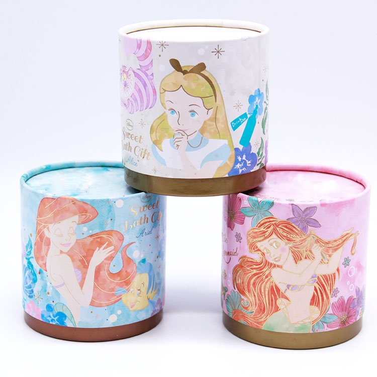 Round color pattern tube packaging gift box Round color pattern tube packaging gift box