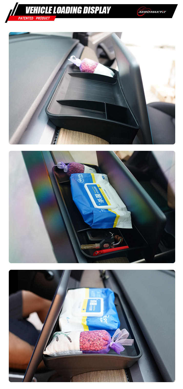 1_04Tesla Model3 dashboard storage box 1_04Tesla Model3 dashboard storage box