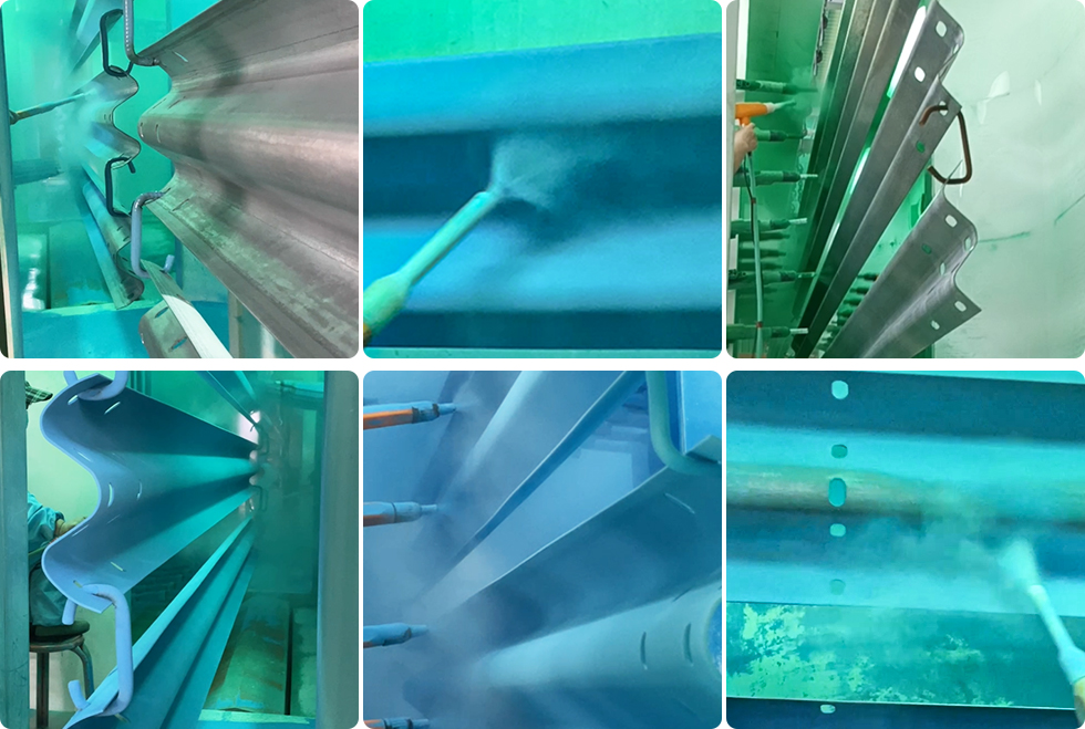 highway guardrail powder coating machine highway guardrail powder coating machine