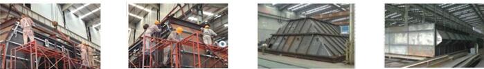 Pre-assemblaggio della struttura in acciaio delle apparecchiature GE GE equipment steel structure pre-assemble