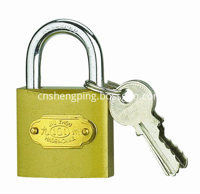 PULL IMITATE BRASS PADLOCK-400