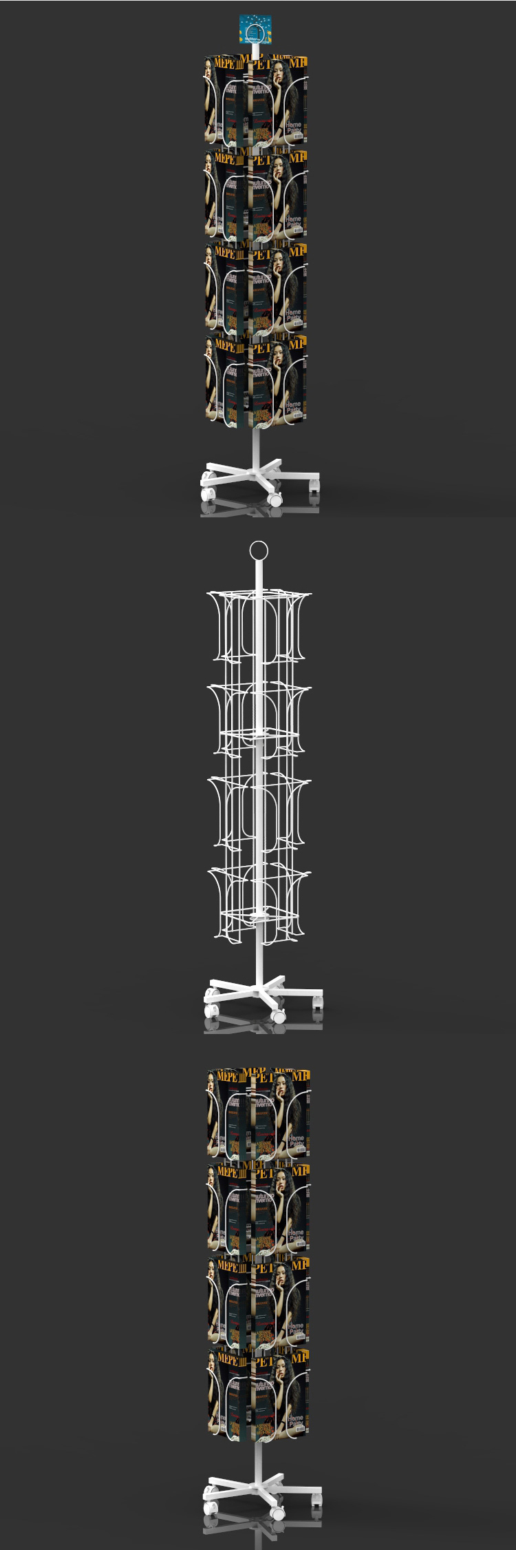 Metal CD Brochure Postcard Magazine Display Stand Metal CD Brochure Postcard Magazine Display Stand