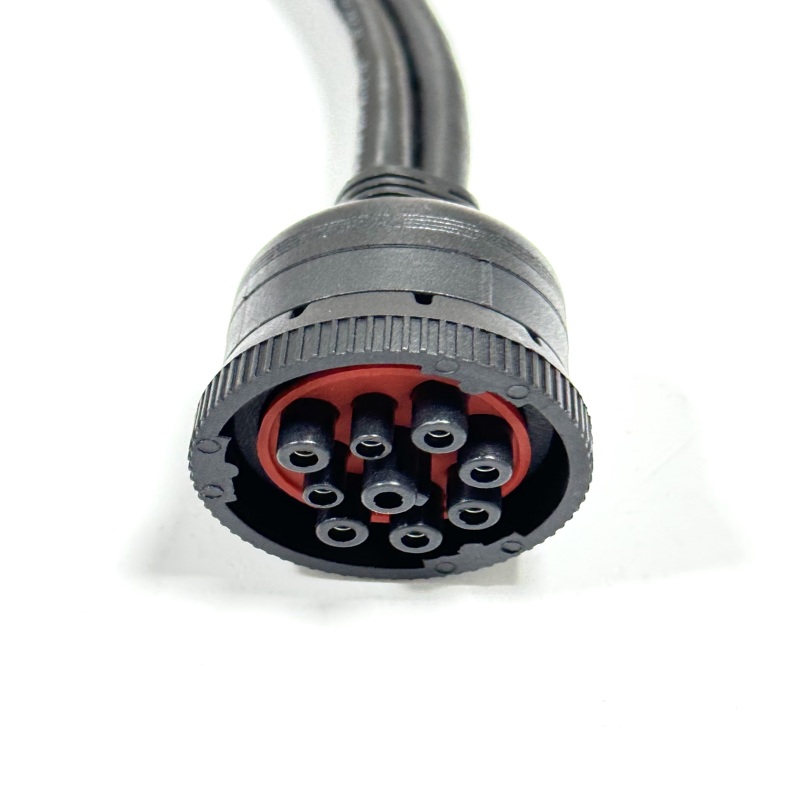 Cummins 9Pin Male to 9Pin Female OBDII 16Pin Female Y Splitter Diagnostic Cable Length 330mm Cummins 9Pin Male to 9Pin Female OBDII 16Pin Female Y Splitter Diagnostic Cable Length 330mm