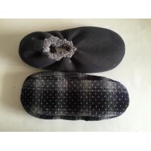 Chaussons chaussette confortable solide élastique masculine noire pointée Sole