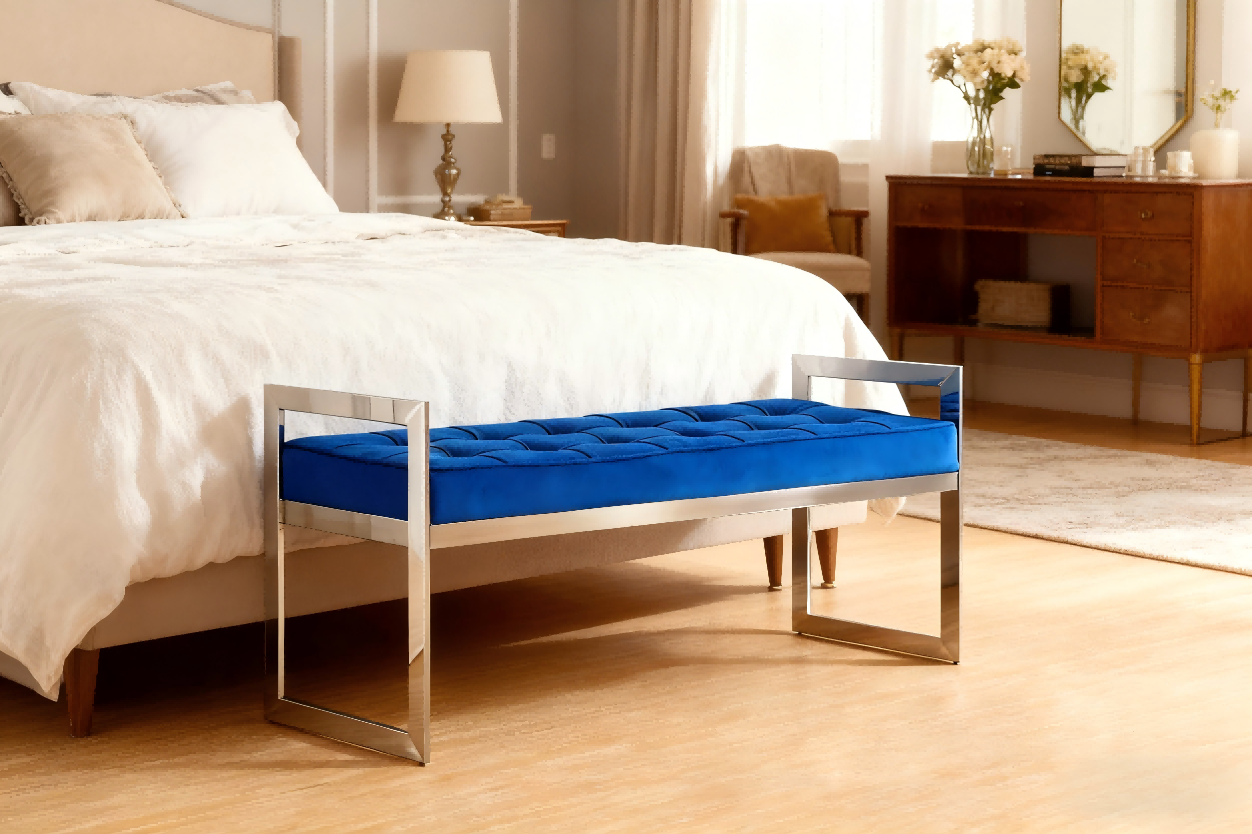 TL-AB05 velvet bench 8 TL-AB05 velvet bench 8