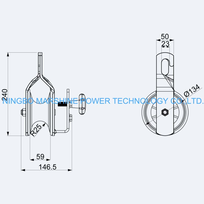 ST159 Wire Stringing Wheel Dimension ST159 Wire Stringing Wheel Dimension
