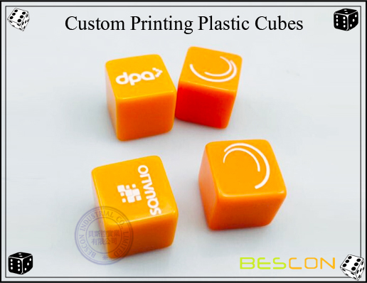 Impresión personalizada cubos de plástico Custom Printing Plastic Cubes