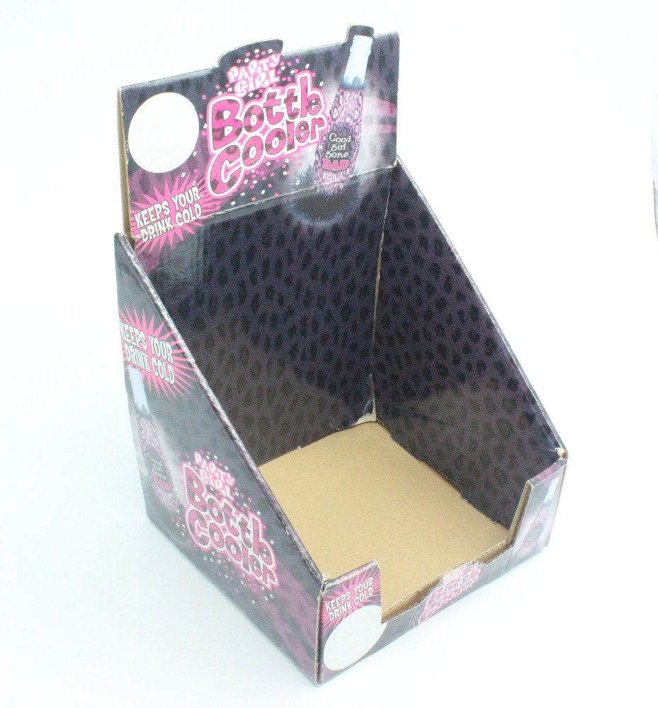 Kotak Hitam Kertas Jus Serbuk Biru Black Paper Juice Beer Bottle Display Box
