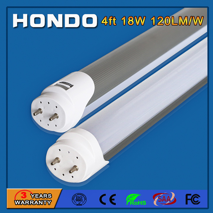 3 Years Warranty 4FT 18W Energy Saving Lamp LED Tube Lighting for Shopping Mall