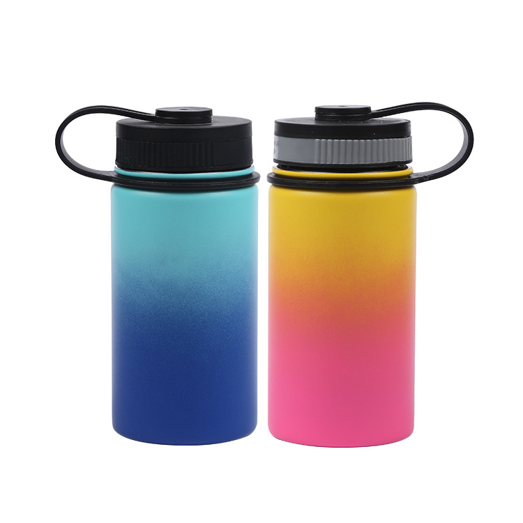 New 12oz Double Wall Vacuum Insulated Stainless Steel Water Bottle Flask with Logo