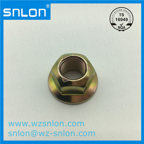 Lock Nut Carbon Steel Hex Flange Nut Zinc Plated