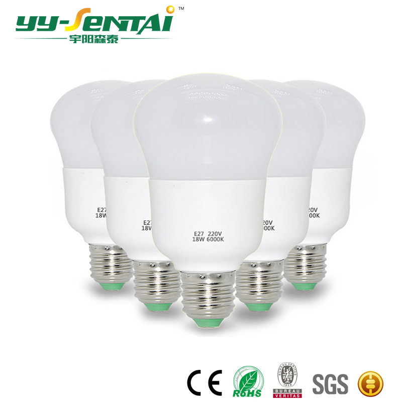 45W E27 160-265V Plastic + Aluminum LED Light Bulb with