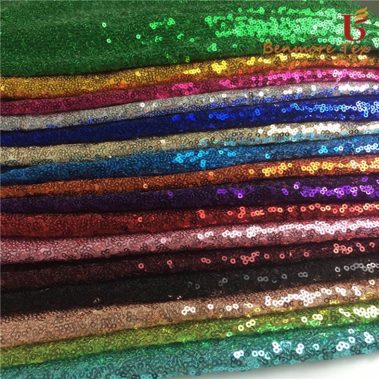 Stocks/Embroidery Pattern 3mm Wedding Guipure Sequin Mesh Fabric