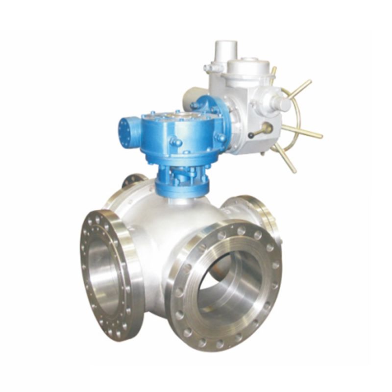 ANSI/DIN/JIS Flanged Electric 3-Way Ball Valve Motorized Three-Way Flanged Ball Valve Q944f Q945f