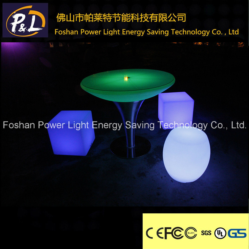 Outdoor&Indoor Illuminated Furniture Color Changing Plastic LED Dining Table