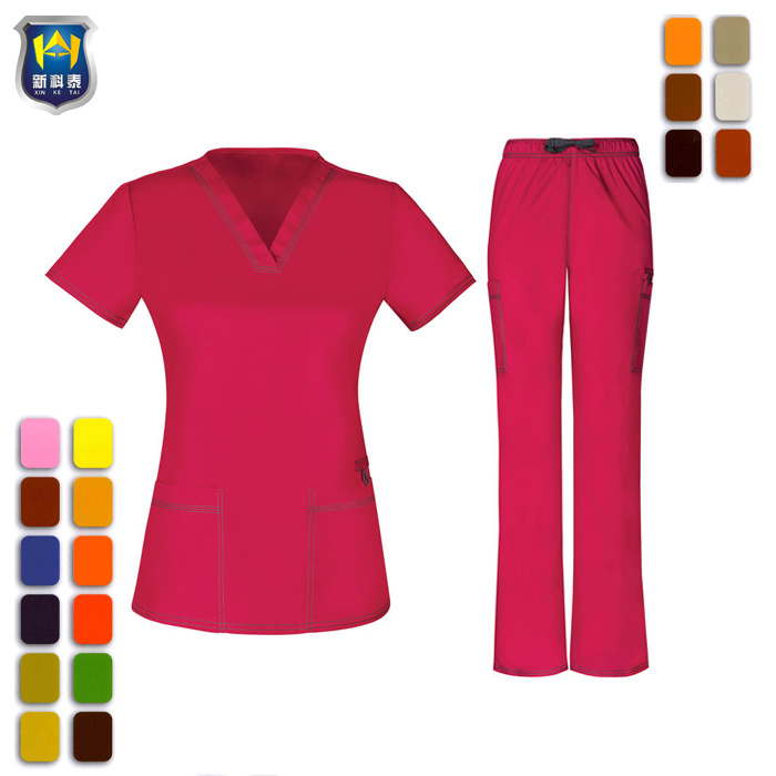 Women Hospital Dental Medical Nurse Factory Uniforms Scrubs