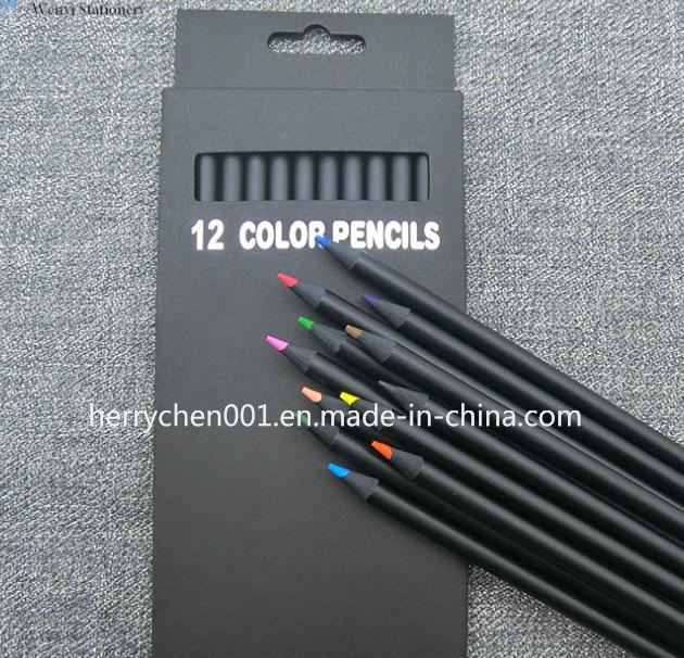 Promotional Black Wood Hb Pencil, Sky-017
