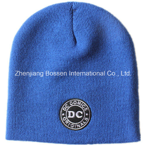 OEM Produce Customized Cartoon Men's Daily Warm Knit Embroidered Wool Beanie Cap