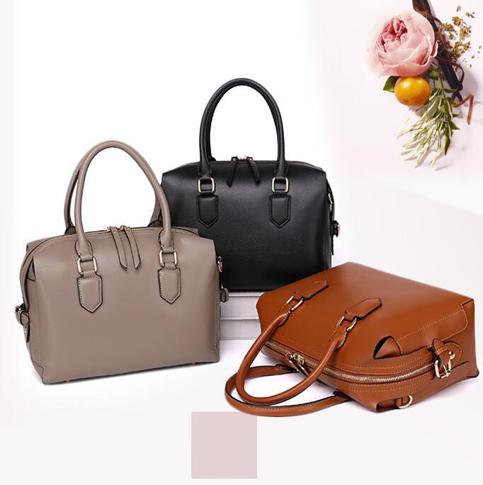 Duffle Boston Lady Bags PU Leather Fashion Handbags