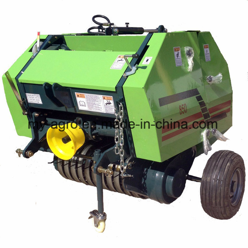 Small Tractor Hitched Mini Hay Bale Making Machine Round Baler