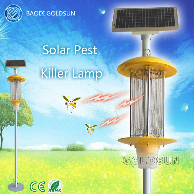 Solar Pest Control Light / Frequency Oscillation Pest-Killing Lamp / Solar Insect Killer Light /Electric Mosquito Killer