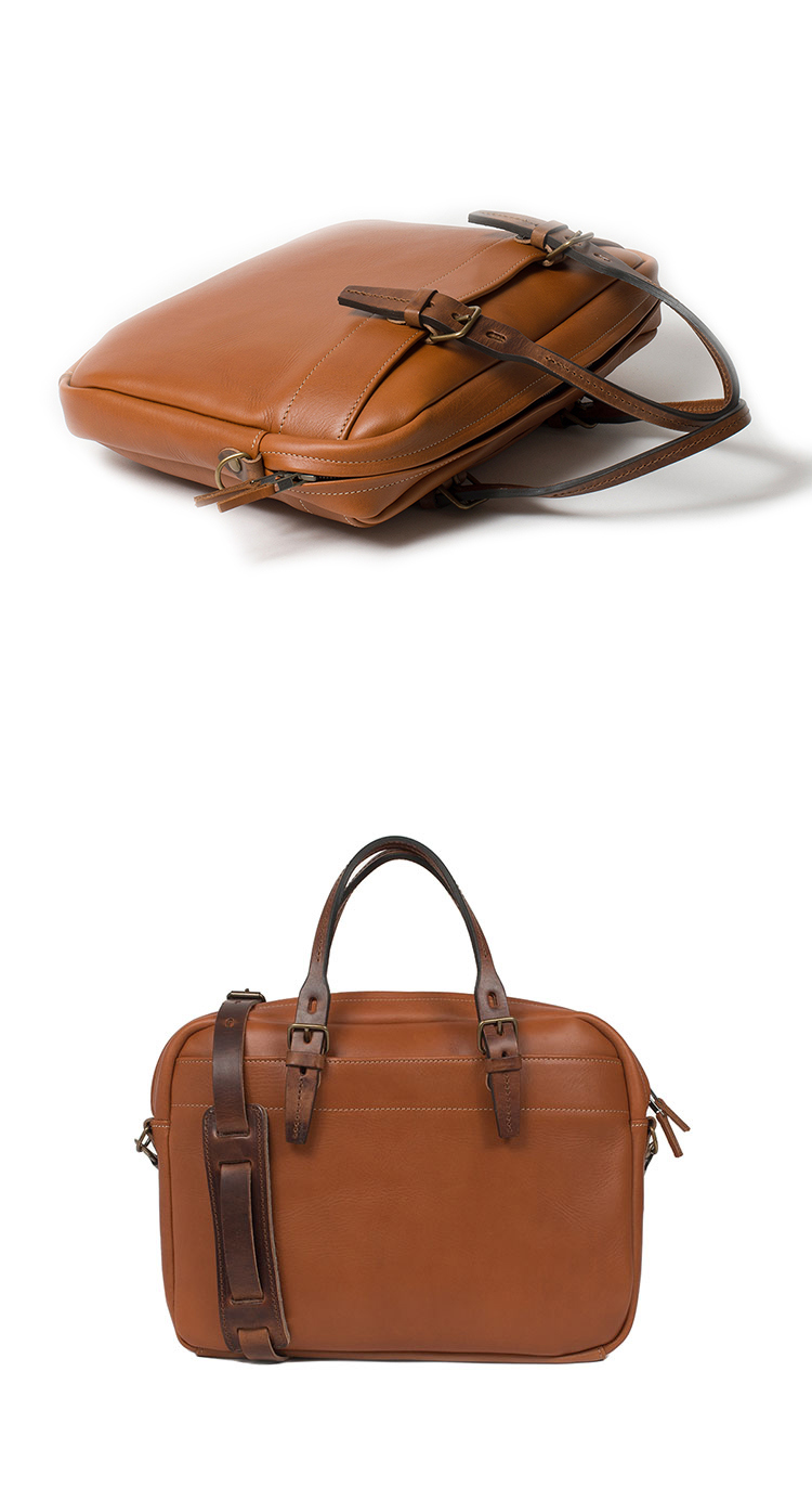 Durable Vegetable Tanned Leather Satchel Crossbody Bags