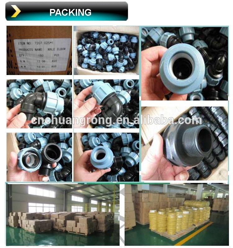 PP Compression to Pipe Tee Female Thread Fitting