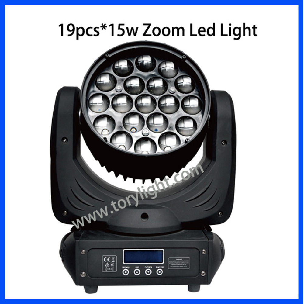 19*12W DMX 512 Moving Head Club Lighting Zoom Equipment